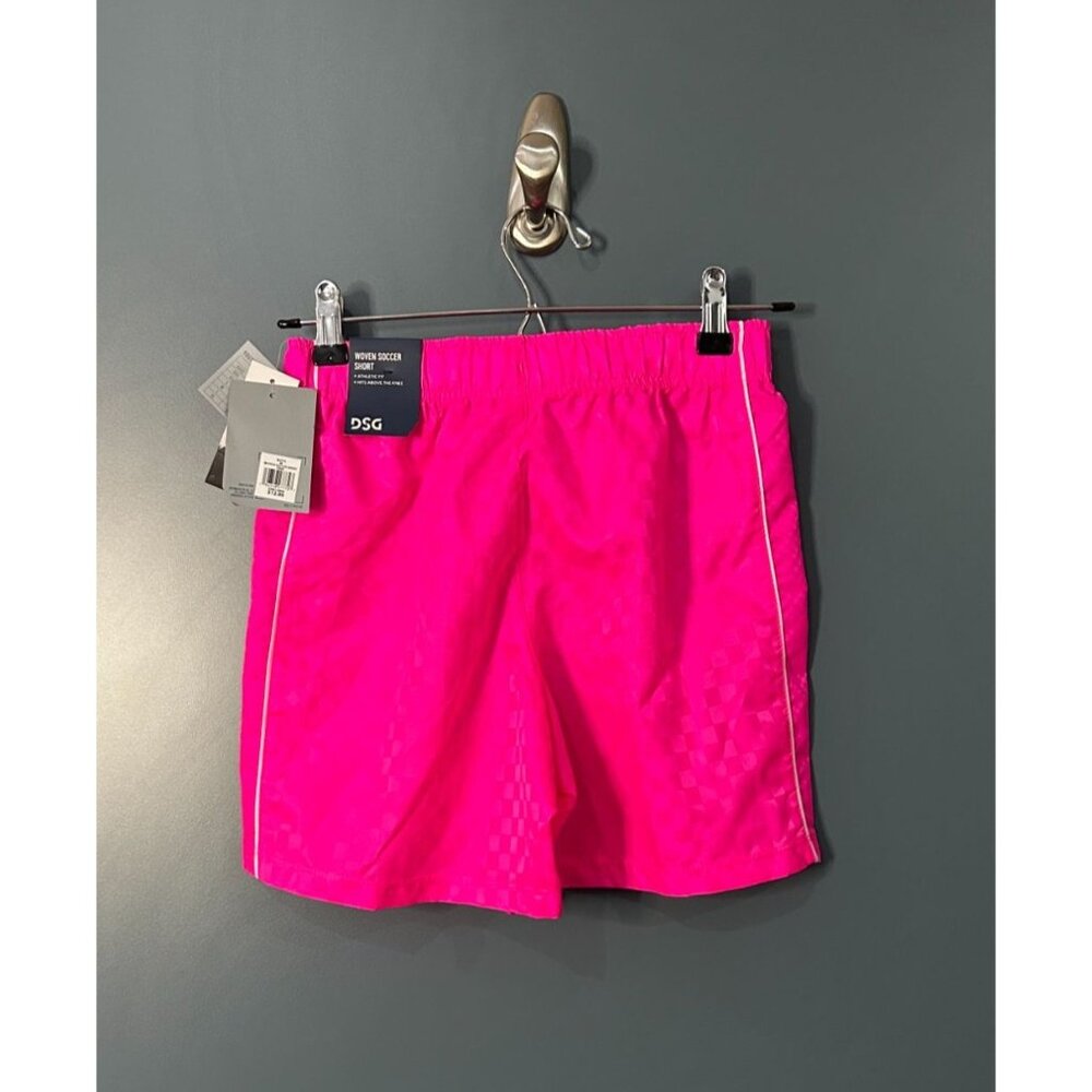 NEW NWT DSG Woven Soccer Short Shorts Boy’s Medium Pink
